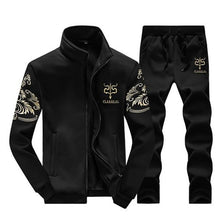 Load image into Gallery viewer, Brand Men Sportswear Sets Running Sports Fitness Tracksuit Male Two Pieces Sweatshirt+Sweatpant Gym Clothing Trainingspak Mannen