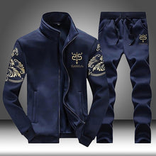 Load image into Gallery viewer, Brand Men Sportswear Sets Running Sports Fitness Tracksuit Male Two Pieces Sweatshirt+Sweatpant Gym Clothing Trainingspak Mannen